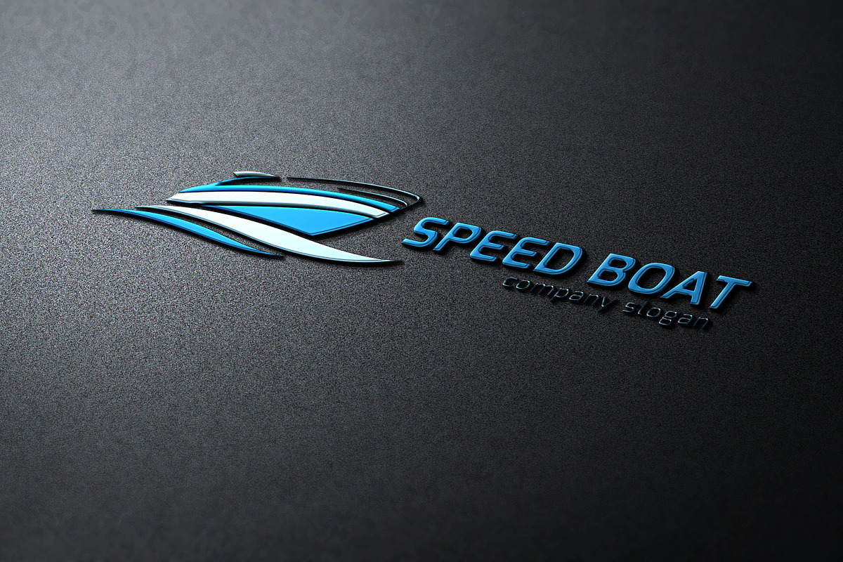 Speed Boat in Logo Templates - product preview 8