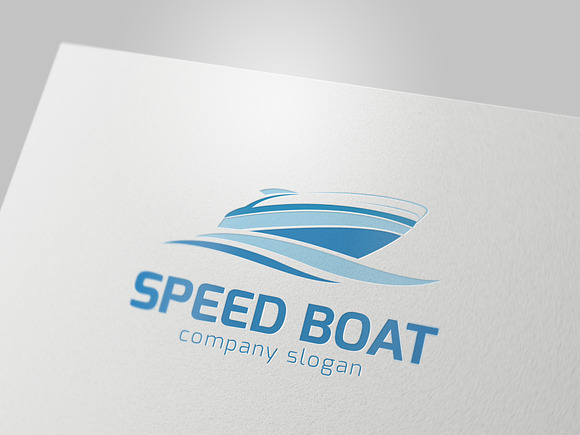 Speed Boat in Logo Templates - product preview 2