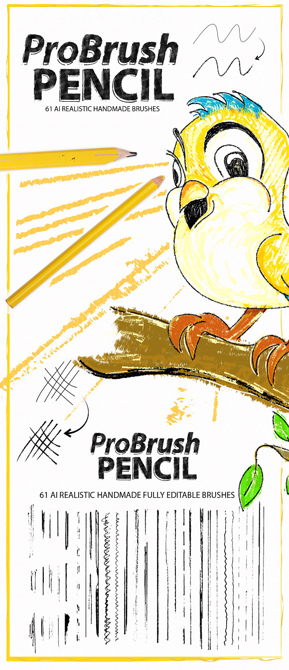 Pencil ProBrush™ in Photoshop Brushes - product preview 3