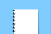 Realistic notebook template