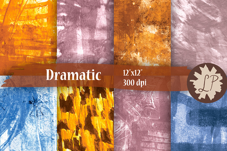 Dramatic abstract papers in Textures - product preview 8