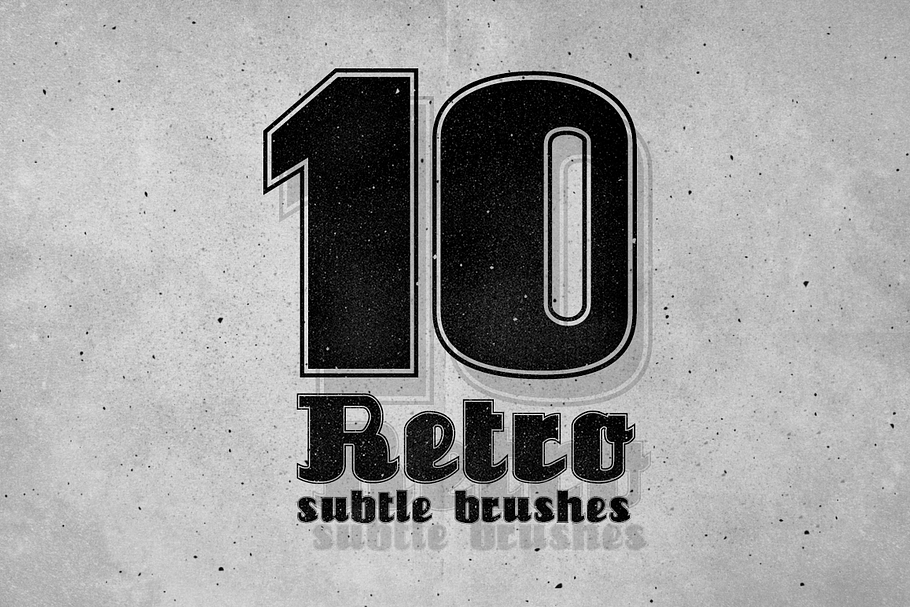 10 Photoshop Retro Subtle Brushes in Photoshop Brushes - product preview 8