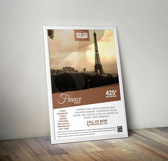 Travell Agency Flyer in Flyer Templates - product preview 1