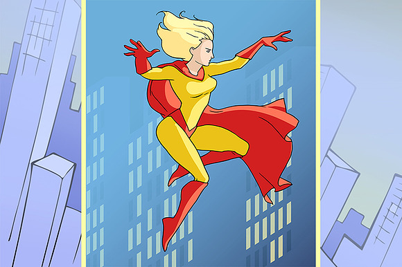 Super lady vector set in Illustrations - product preview 5