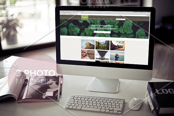 3x Real Photo iMac mockups in Mobile & Web Mockups - product preview 3