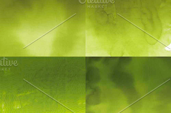 Green Ombre Watercolor in Patterns - product preview 1