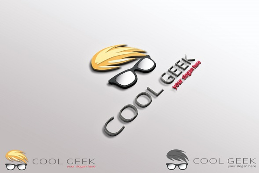 Cool Geek Logo in Logo Templates - product preview 8