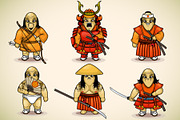 Set of samurai