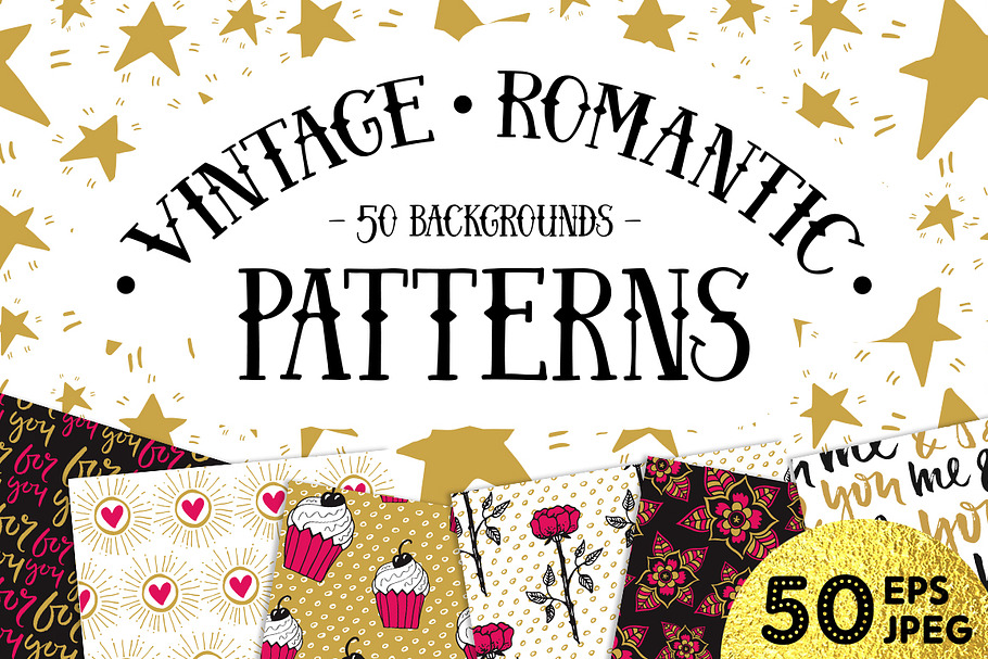 50 Valentine's Day Seamless Patterns in Textures - product preview 8