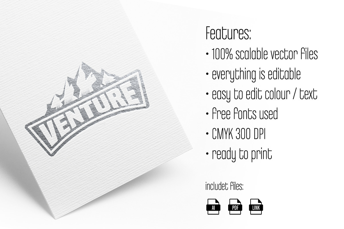 VENTURE Logo in Logo Templates - product preview 8
