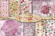 Romantic Shabby Rose Vintage Paper