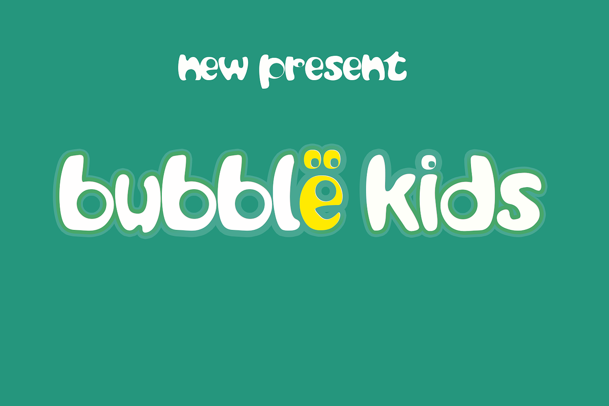 Bubble Kids (Intro Sale 40% OFF) in Display Fonts - product preview 8