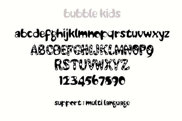 Bubble Kids (Intro Sale 40% OFF) in Display Fonts - product preview 5