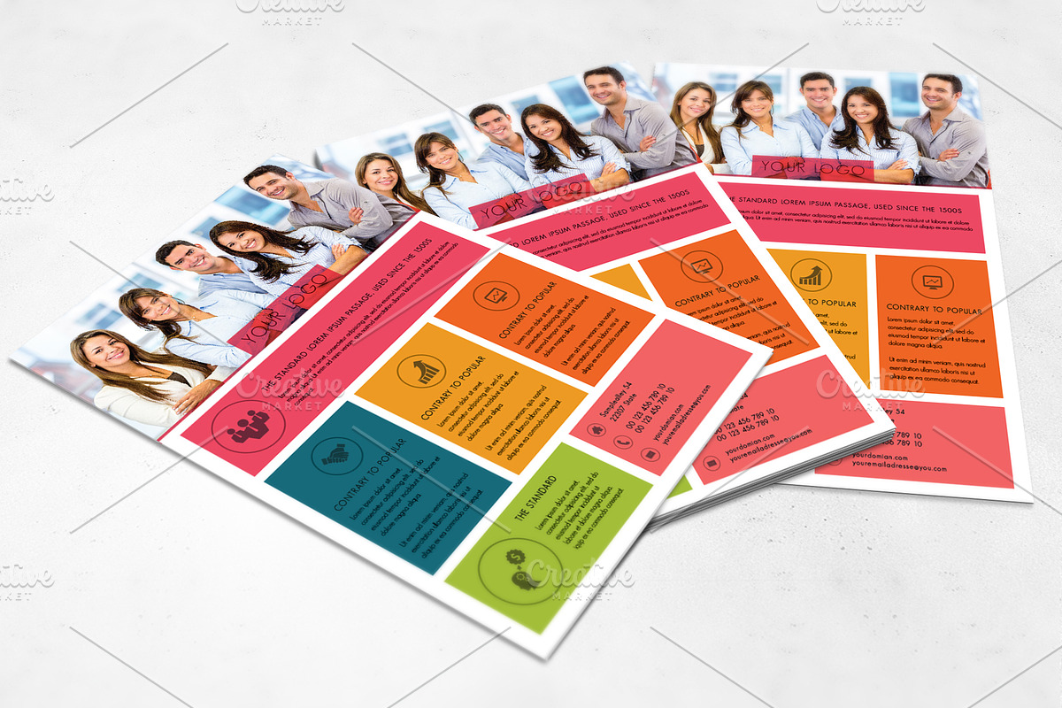 Modern Bussines - nex in Flyer Templates - product preview 8