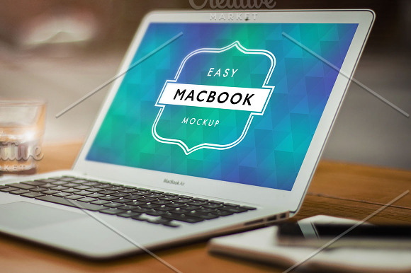 Mockup Macbook Air 1 in Mobile & Web Mockups - product preview 2