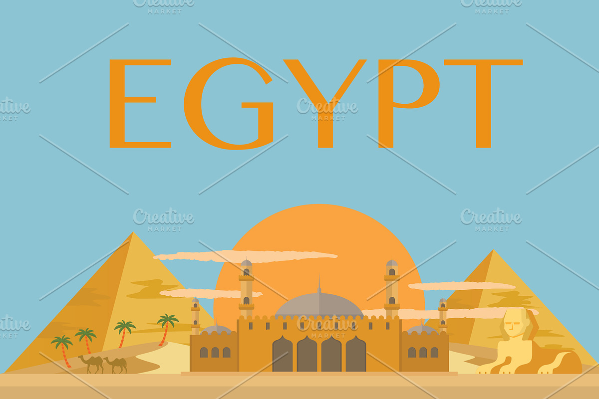 Egyptian pyramids in Illustrations - product preview 8