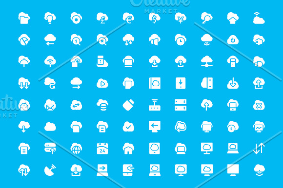 125+ Cloud Computing Vector Icons  in Icons - product preview 1