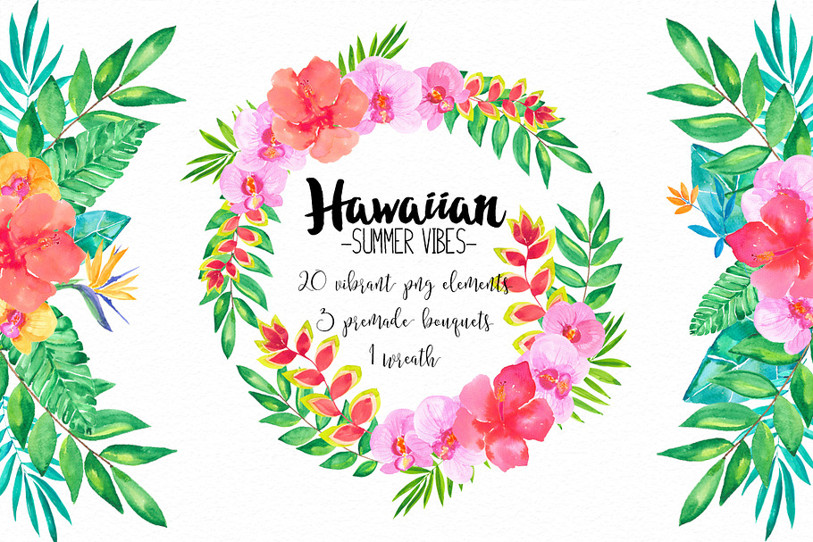 Hawaiian summer vibes RB-16 in Illustrations - product preview 8
