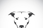 Vector image of a dog head