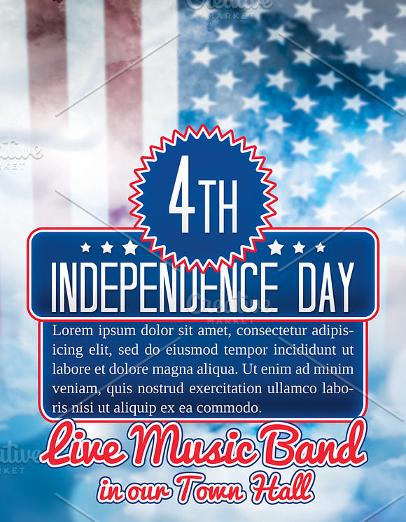 Independence Day Flyer in Flyer Templates - product preview 2