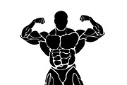 Bodybuilding, powerlifting, icon