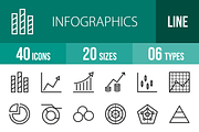 40 Infographics Line Icons