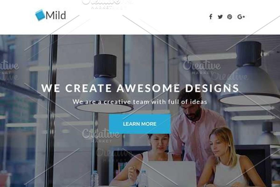 Mild 5 Colours-HTML Email Template