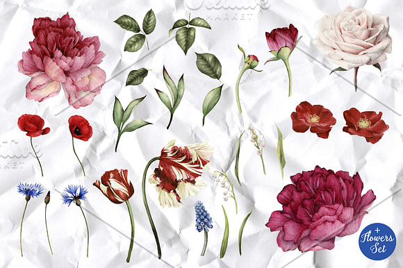 6 seamless floral patterns in Patterns - product preview 1