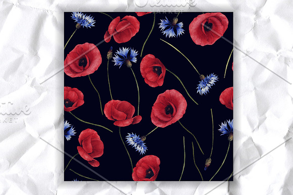 6 seamless floral patterns in Patterns - product preview 4