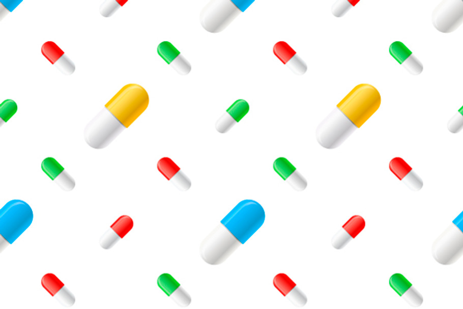 Many colourful pills capsules in Patterns - product preview 8