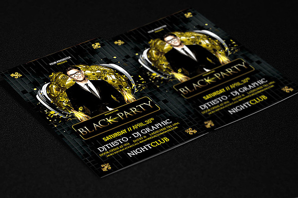 Black Party Template in Templates - product preview 2