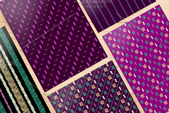 Digital paper set. 12 patterns in Patterns - product preview 1