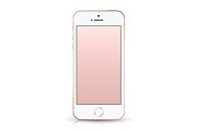 iPhone SE Rose gold Mockup