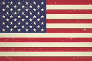 American vintage flag