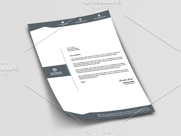 New Style Letterhead in Stationery Templates - product preview 2