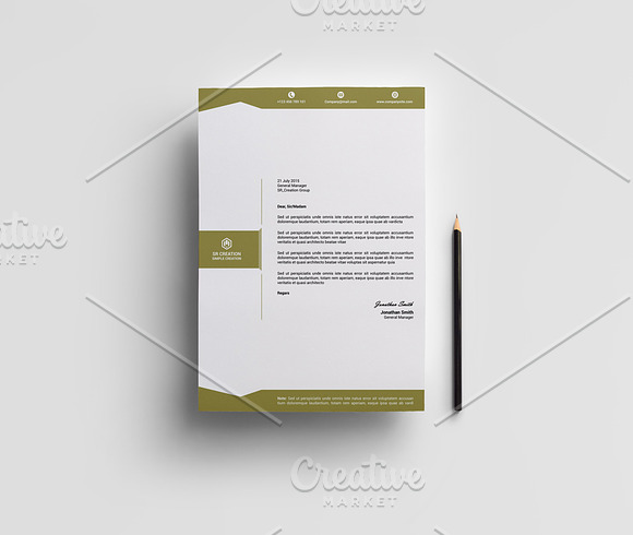 New Style Letterhead in Stationery Templates - product preview 3