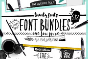 Bundle of Fonts 2 in 1 