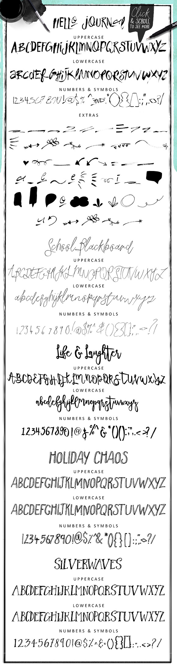 Bundle of Fonts 2 in 1  in Script Fonts - product preview 3
