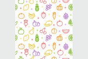 Fruits and Vegetables Background 