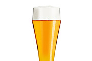 Glass of  light beer 