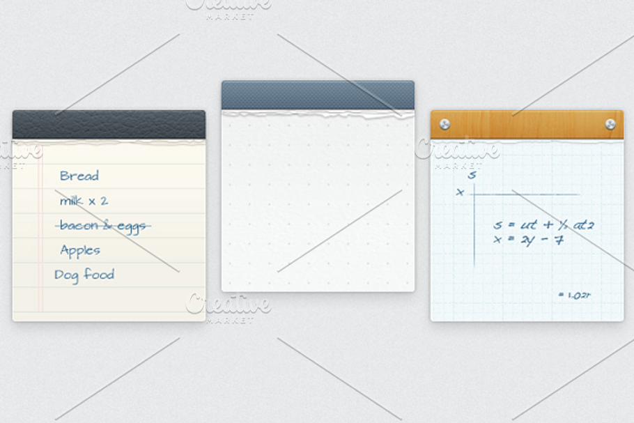 Note Pads Styles in Objects - product preview 8