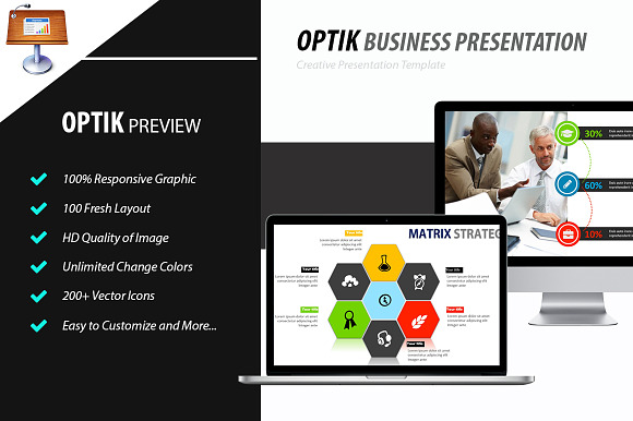 OPTIK - Keynote Template in Keynote Templates - product preview 1