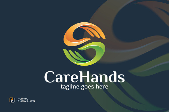 Care Hands - Logo Template in Logo Templates - product preview 1