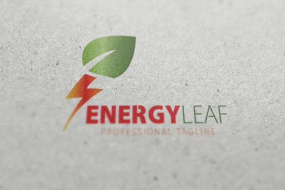 Energy Leaf Logo in Logo Templates - product preview 1