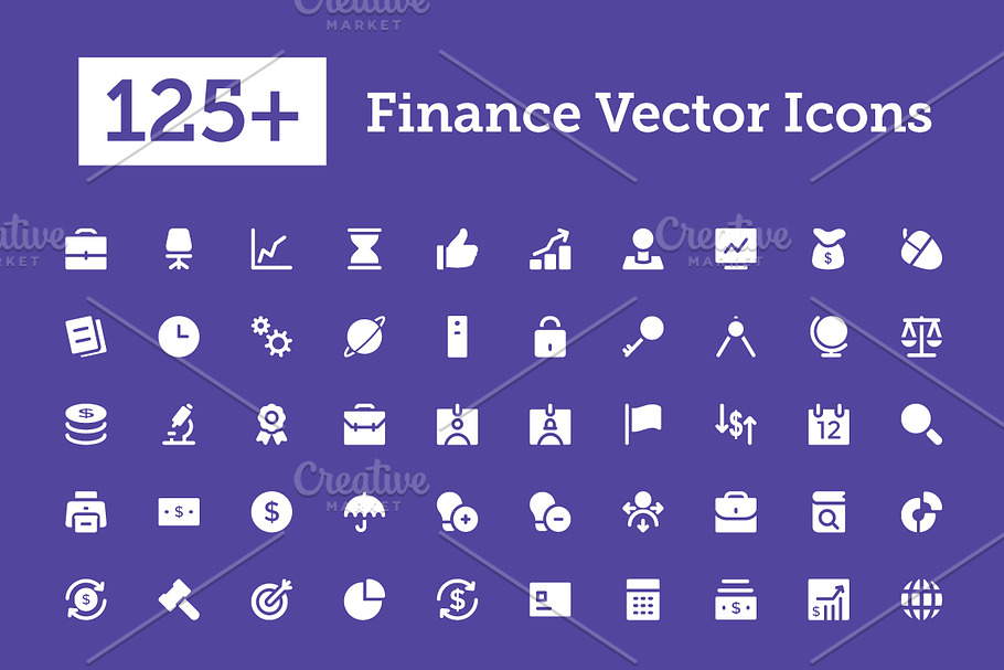 125+ Finance Vector Icons 
