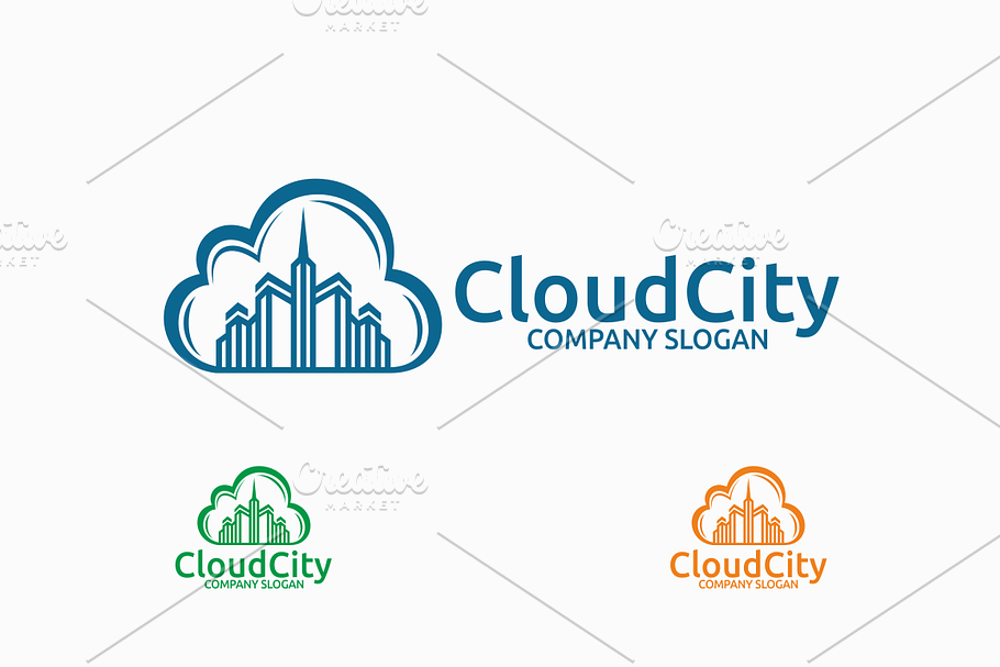 Cloud City in Logo Templates - product preview 8