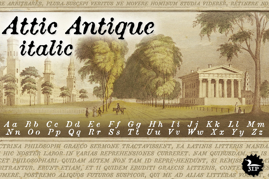 Attic Antique Italic in Serif Fonts - product preview 8
