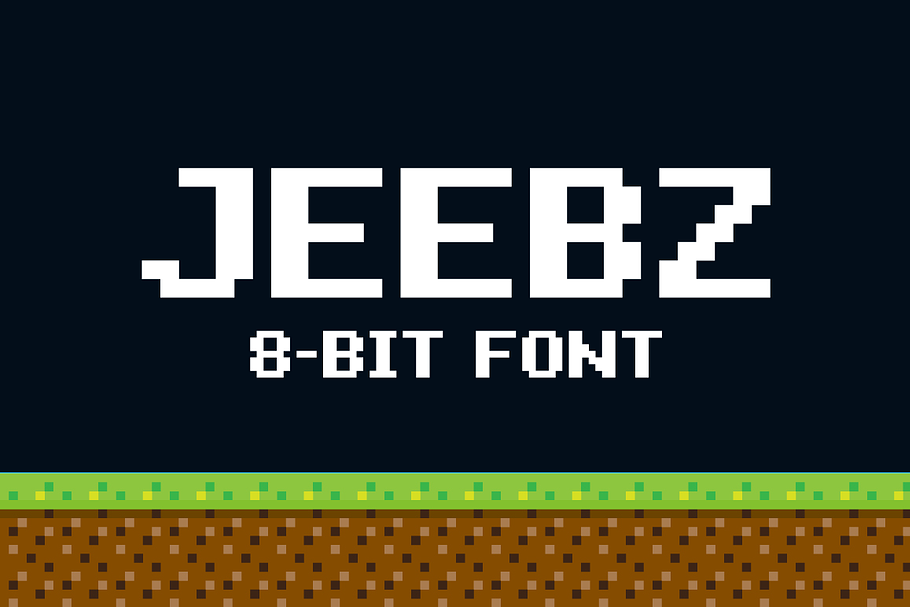 Jeebz: 8-bit font in Display Fonts - product preview 8