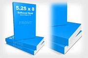 5.25 x 8 Softcover Book Stack Mockup