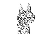 Patterned owl